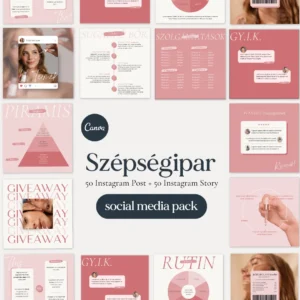 Social media sablon - szépségipar
